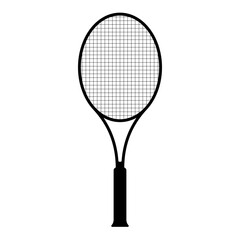 Court Tennis Racket Icon for Logo and More