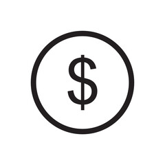 Coin vector icon. Casino coins sign. Casino chips icon. Money flat sign design. Illustration of coin line icon. Linear flat cent coin symbol pictogram. UX UI icon