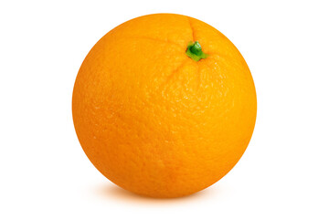 Orange on an isolated white background.
