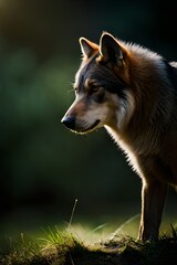 Fototapeta premium portrait of a wolf