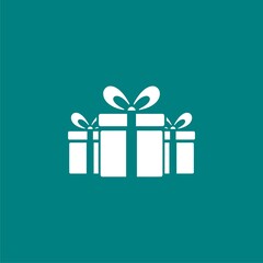  Simple illustration of bribery gift box icon for web design isolated on black background