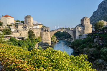Old bridge in Mostar, Bosnia and Herzegovina. 