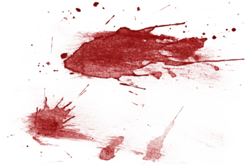 Blood drops cut out