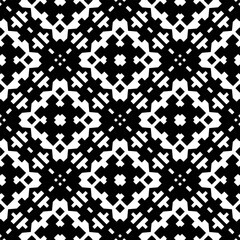 Seamless repeating pattern.  Black and white pattern for web page, textures, card, poster, fabric, textile.