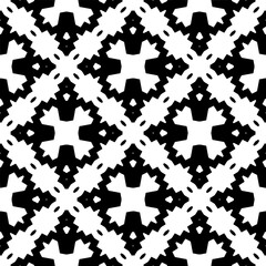 Seamless repeating pattern.  Black and white pattern for web page, textures, card, poster, fabric, textile.