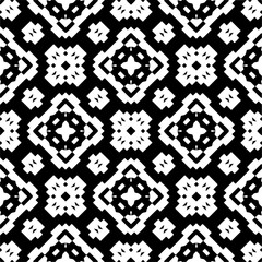 Seamless repeating pattern.  Black and white pattern for web page, textures, card, poster, fabric, textile.