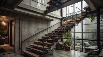 Fototapeta premium Modern luxury home interor, minimalistic design. AI generated