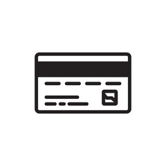 Credit card vector icon. Credit card flat sign design. Bank card symbol pictogram. UX UI icon  