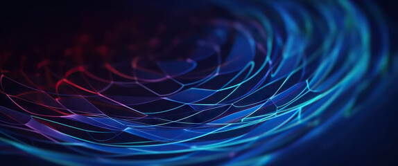 Modern digital abstract 3D background. Copy space. Based on Generative AI