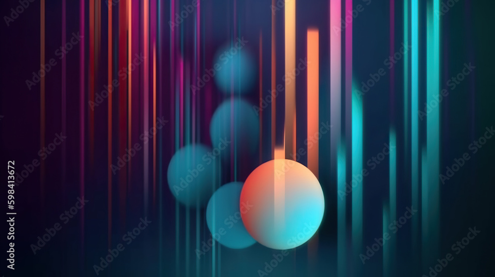 Poster modern digital abstract 3d background. copy space. based on generative ai
