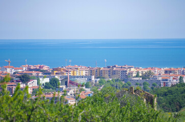 Termoli - Molise - Detail of a district of the town taken with a powerful telephoto lens