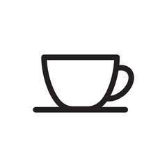 Cup of coffee vector icon. Mug vector icon. Cup of tea vector flat sign design. Cup symbol pictogram. UX UI icon