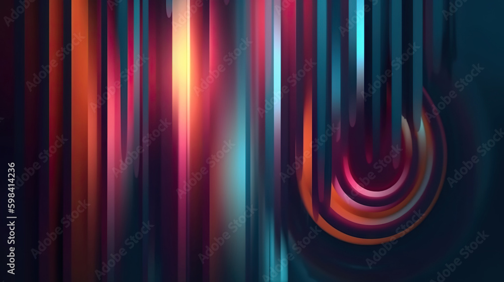 Poster modern digital abstract 3d background. copy space. based on generative ai