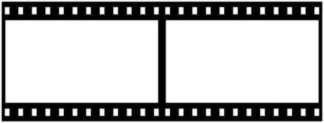 Isolated Negative Film Transparent Frame