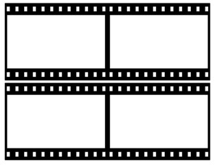 Isolated Negative Film Transparent Frame