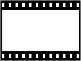 Isolated Negative Film Transparent Frame