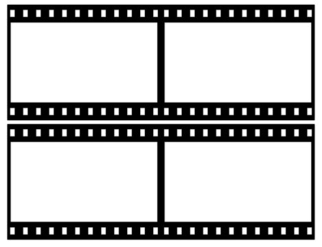 Isolated Negative Film Transparent Frame