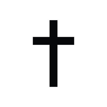 Cross vector icon. Christian cross flat sign design. Religious cross symbol. Religion pictogram. UX UI icon 