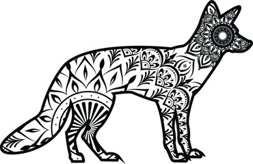 Giraffe Animal Mandala Coloring Pages