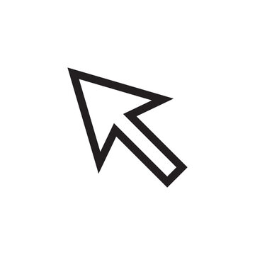 Computer arrow icon. Cursor flat sign design. Cursor vector icon. Click icon. Pointer symbol pictogram. UX UI icon