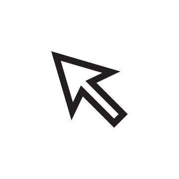 Computer arrow icon. Cursor flat sign design. Cursor vector icon. Click icon. Pointer symbol pictogram. UX UI icon