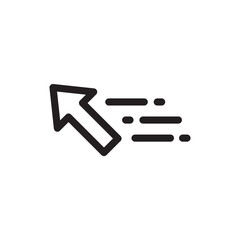 Computer arrow icon. Cursor flat sign design. Cursor vector icon. Click icon. Pointer symbol pictogram. UX UI icon