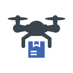 Drone delivery icon
