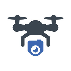 Camera drone icon