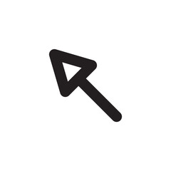 Computer arrow icon. Cursor flat sign design. Cursor vector icon. Click icon. Pointer symbol pictogram. UX UI icon