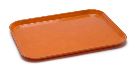 Used Orange Lunch Tray