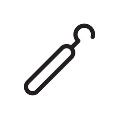 Dentist tool vector icon. Dentist instrument flat sign design. Dentist medical tools symbol pictogram. UX UI icon