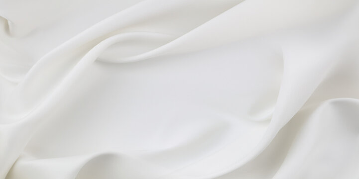 White silk fabric