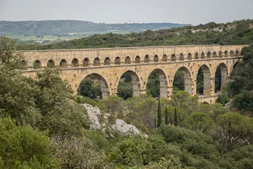 Foto op Plexiglas Pont du Gard Acquedotto romano pont du Gard, Francia
