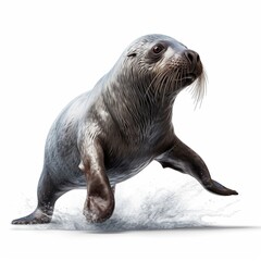 Seal isolated on white background (Generative AI)