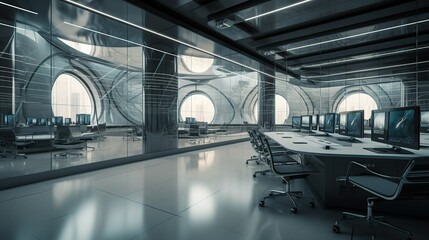 Naklejka premium Future Office