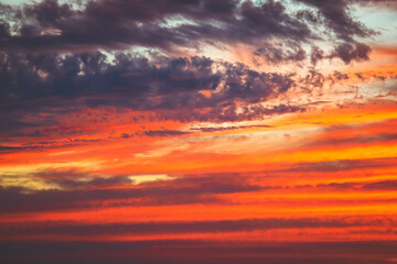 Sunset colorful sky for nature background