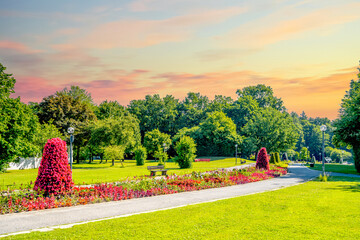 Park, Bad Fuessing, Deutschland 