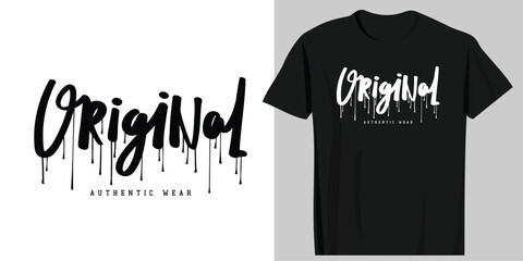 Grunge original typography. T-shirt design, fashion vector graphic, typographic poster or street wear. - obrazy, fototapety, plakaty