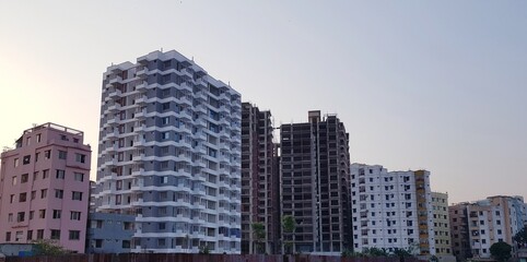 Naklejka premium city skyscrapers