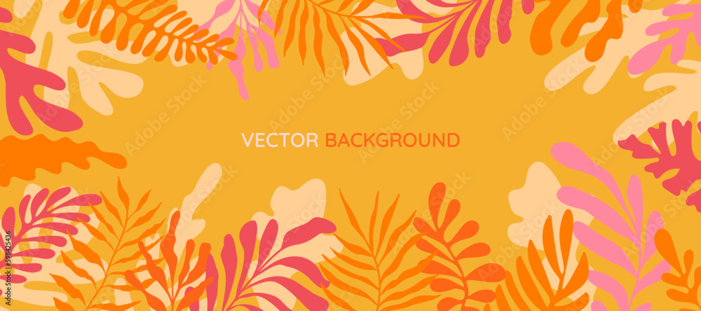 Aufkleber vector horizontal abstract background with copy space for text - summer horizontal banner - bright v