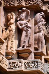 Khajuraho Group of Monuments are a group of Hindu and Jain temples famous for their nagara-style architectural symbolism and a few erotic sculptures