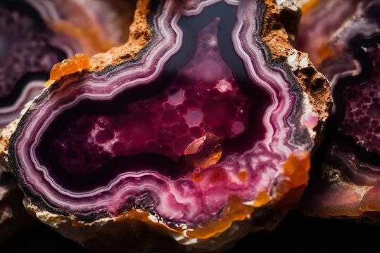 Beautiful agate stone background in natural color for expensive design look.