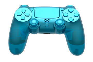 Realistic video game joystick in trendy style glassmorphism or frosted glass © Vasyl Onyskiv