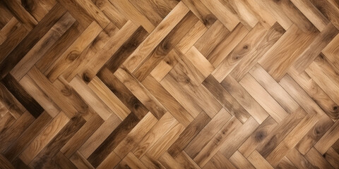 Elegant Oak: Parquet Wood Texture Oak Floor Background (Top View), generative AI