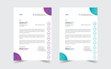 The Best And Most Exceptional, Wonderful Letterhead Design Template.  Modern Letterhead template. Flyer, Social Media, Email signature.
