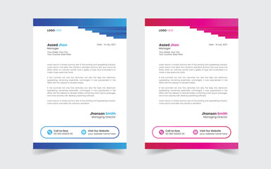 The Best And Most Exceptional, Wonderful Letterhead Design Template.  Modern Letterhead template. Flyer, Social Media, Email signature.
