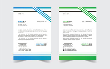 The Best And Most Exceptional, Wonderful Letterhead Design Template.  Modern Letterhead template. Flyer, Social Media, Email signature.
