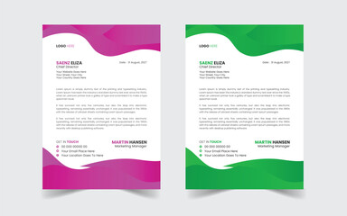 The Best And Most Exceptional, Wonderful Letterhead Design Template.  Modern Letterhead template. Flyer, Social Media, Email signature.
