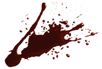 Blood drops cut out