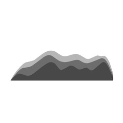 Seamless minimalist mountain vector pattern